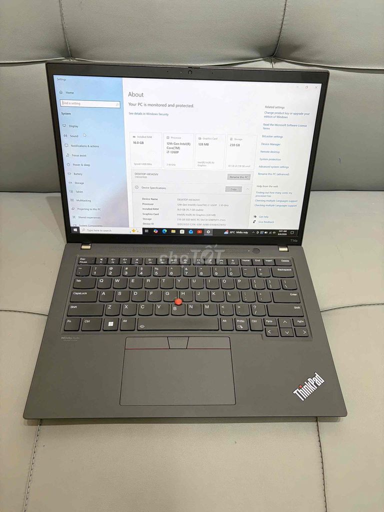 Lenovo ThinkPad T14s Gen 3 i7  thế hệ 12 máy đẹp. Mua bán Laptop tại Quận Tân Bình Tp Hồ Chí Minh được đăng bởi vy hình 1