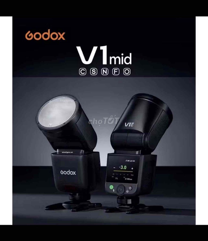 Đèn flash Godox V1mid Fujifilm Đen Mới 100%. Mua bán Máy ảnh, Máy quay tại Huyện Định Quán Đồng Nai được đăng bởi Nam Kiều Hoàng hình 1