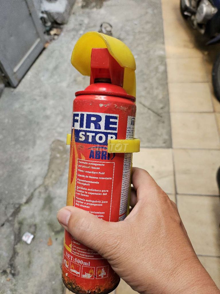 Bình chữa cháy ABR FIRE STOP 500ml Đỏ. Mua bán Đồ chuyên dụng, Giống nuôi trồng tại Quận Thanh Khê Đà Nẵng được đăng bởi HÙNG hình 1