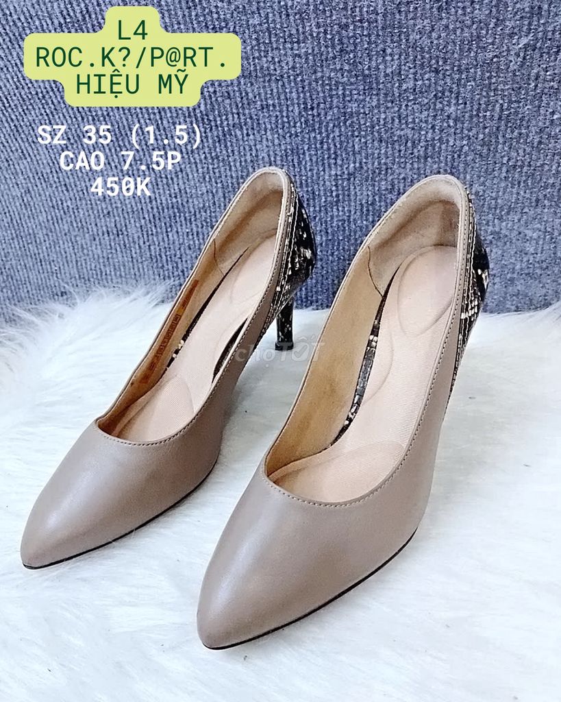 Giày cao gót Rockport Da thật Nữ 35. Mua bán Giày dép tại Huyện Gia Lộc Hải Dương được đăng bởi Hà My 2hand hình 1