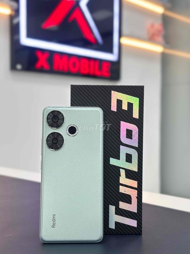 REDMI TURBO 3 12/256GB 5G 2 SIM FULLBOX ZIN ĐẸP. Mua bán Điện thoại tại Huyện Trảng Bom Đồng Nai được đăng bởi X Mobile Trảng Bom hình 1