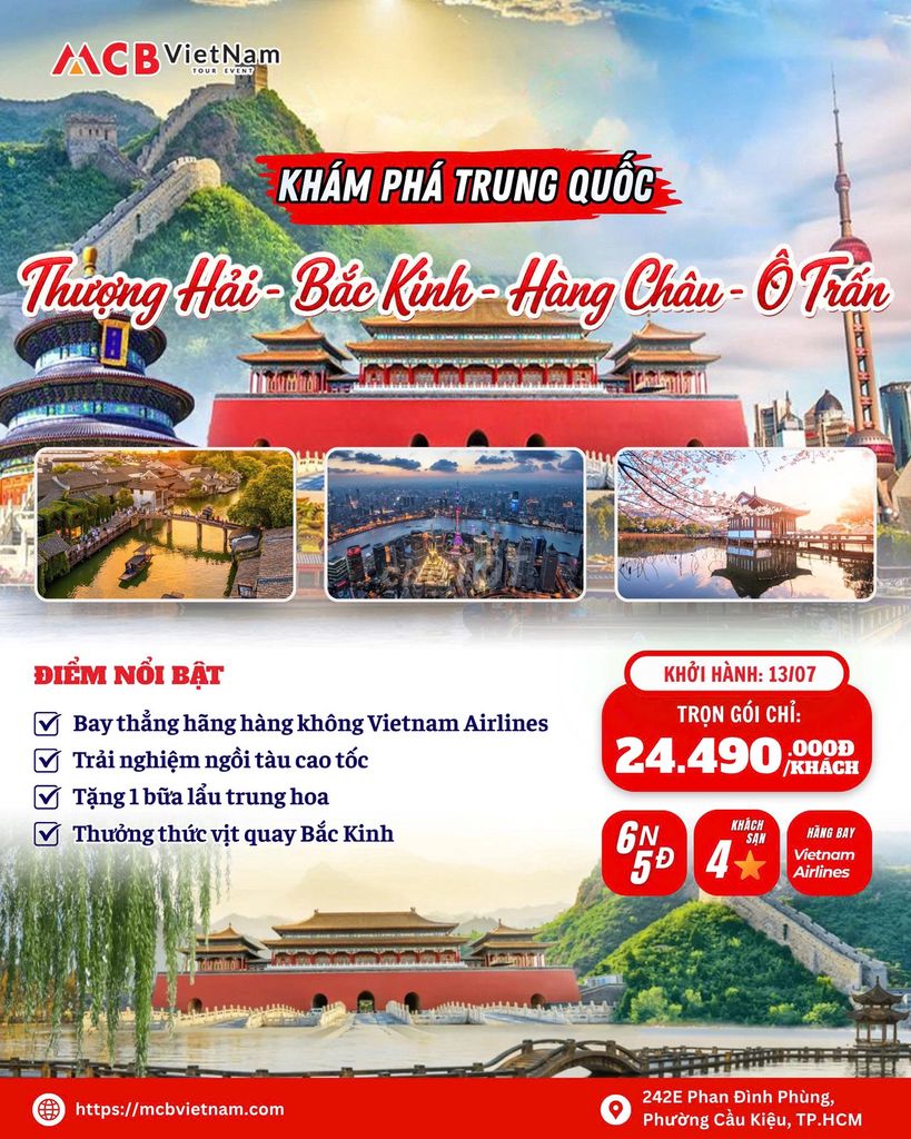 Tour Thượng Hải - Bắc Kinh 6N5D. Du lịch tại Quận Phú Nhuận Tp Hồ Chí Minh được đăng bởi Tuấn Anh Du Lịch Quốc Tế MCB Việt Nam hình 1