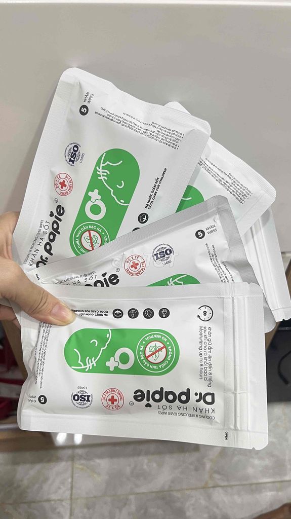 Khăn lau hạ sốt Dr. Papie. Mua bán Mẹ và bé tại Quận Gò Vấp Tp Hồ Chí Minh được đăng bởi Thu Diệu hình 1