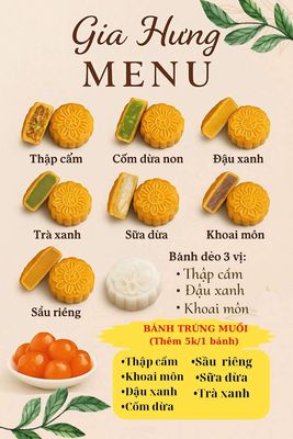Bánh Trung Thu. Mua bán Đồ ăn, thực phẩm và các loại khác tại Quận Bình Tân Tp Hồ Chí Minh được đăng bởi LÊ THỊ KIM CHI