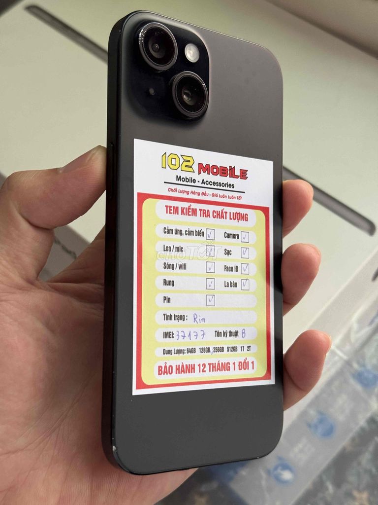 iPhone 15 128GB Đen máy đẹp chuẩn zin. Mua bán Điện thoại tại Thành phố Buôn Ma Thuột Đắk Lắk được đăng bởi Nguyễn Hoàng hình 1