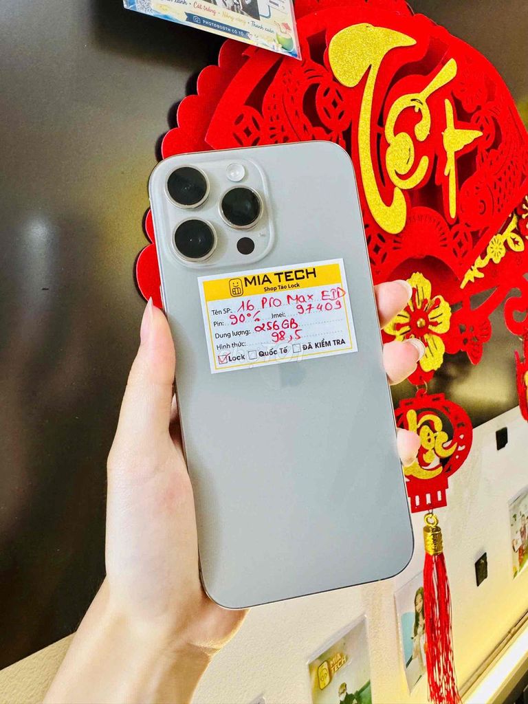 Apple iPhone 16 Pro Max 256GB Lock 2 SIM. Mua bán Điện thoại tại Quận Ba Đình Hà Nội được đăng bởi Huy Trần hình 1