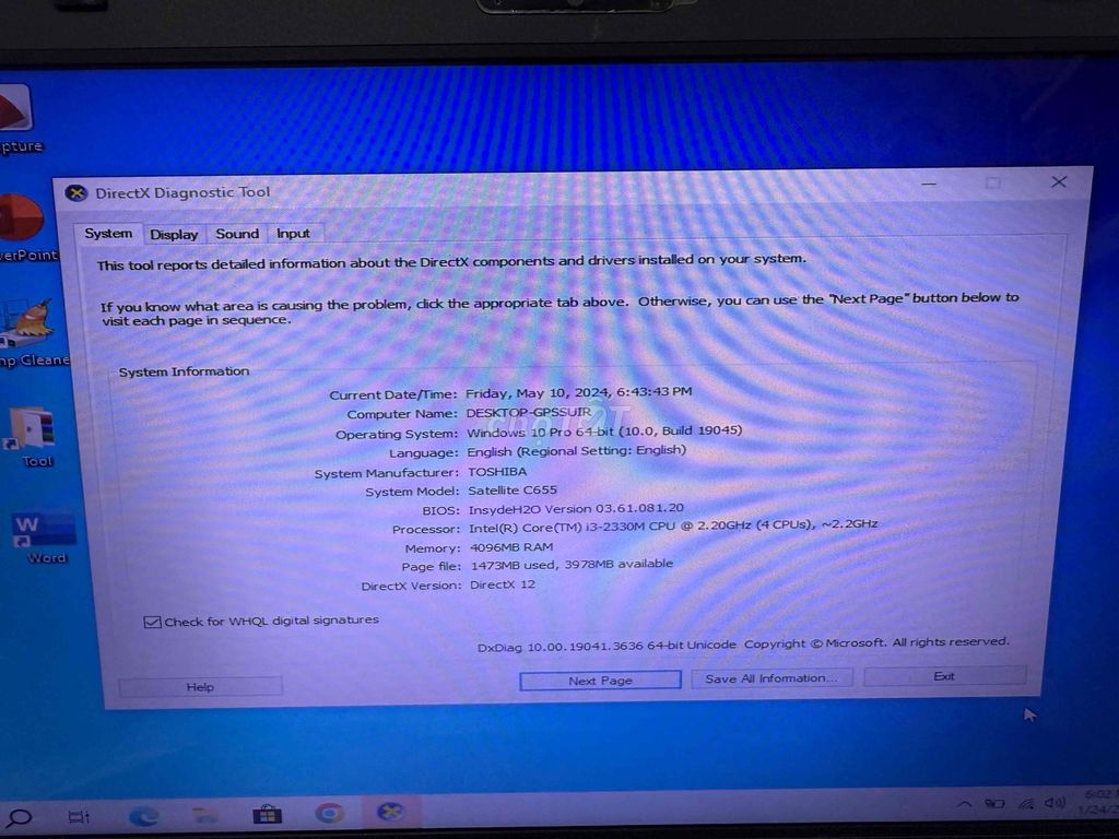 Toshiba Satellite C655 i3 4GB/500GB. Mua bán Laptop tại Quận 8 Tp Hồ Chí Minh được đăng bởi lam ba thanh hình 1