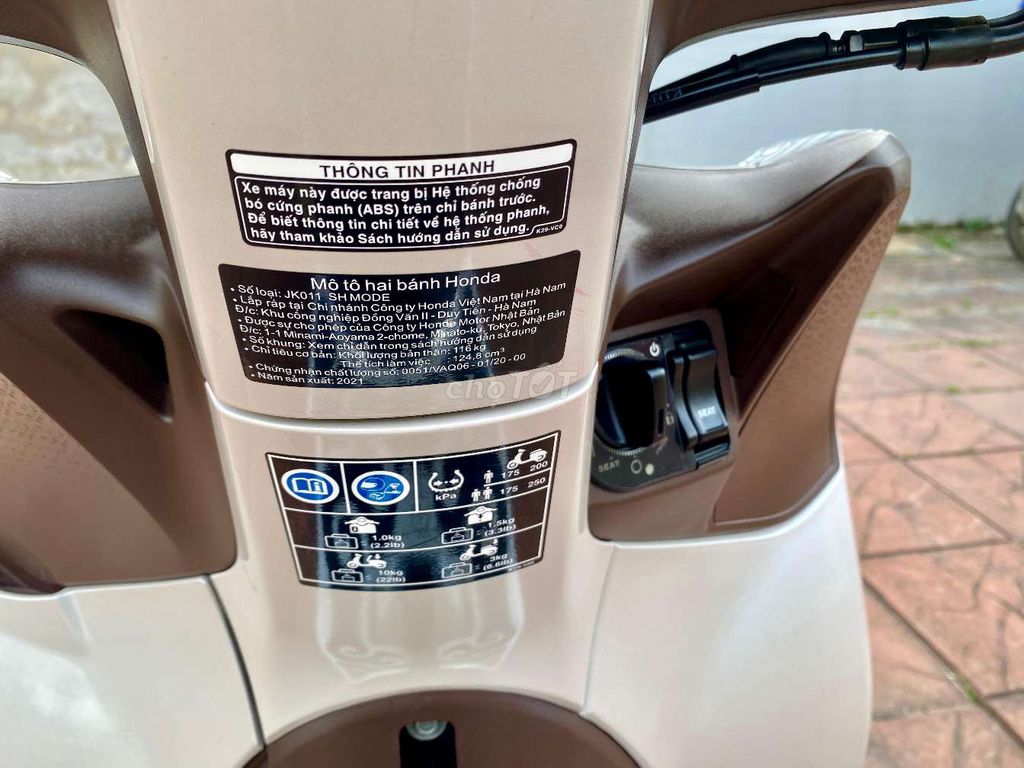 SH MODE Phanh ABS 2021 Trắng Kem chạy 8.000km. Mua bán Xe máy tại Quận Ninh Kiều Cần Thơ được đăng bởi Xe Máy TÂN LIÊN HƯNG 1 91B hình 6