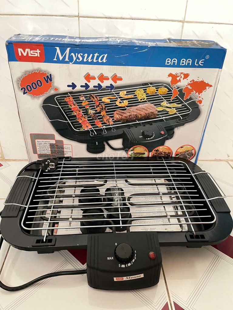 Bếp nướng điện Mysuta 2000W mới 100% thanh lý rẻ.. Mua bán Bếp, lò, đồ điện nhà bếp tại Huyện Chợ Mới An Giang được đăng bởi Tiến Trần Trung hình 1