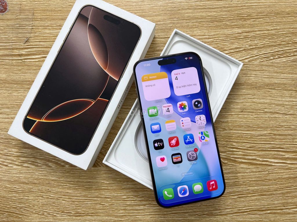 iPhone 16 Pro Max 256GB Vàng VNA PIN 93% ĐẸP . Mua bán Điện thoại tại Quận Đống Đa Hà Nội được đăng bởi NHẬT LỆ CAMERA hình 1