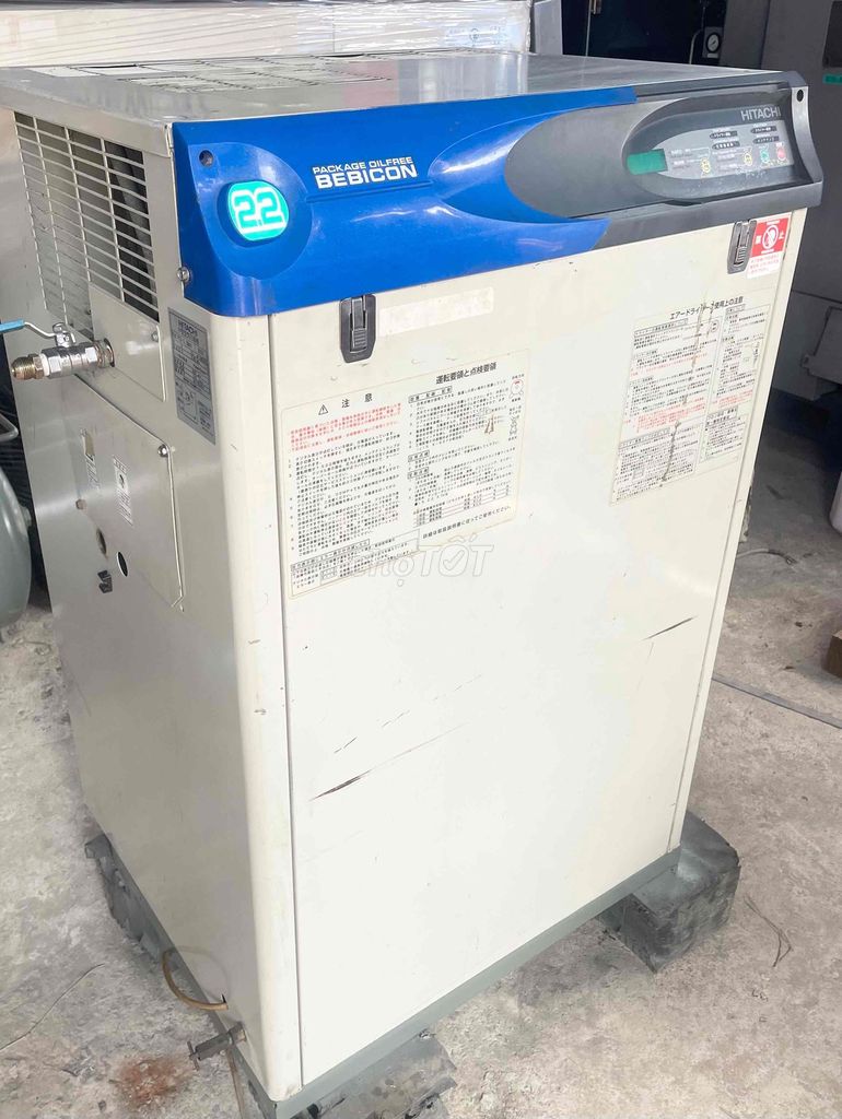 Máy nén khí Hitachi 3hp 3 pha 380V cách âm có sấy. Mua bán Đồ chuyên dụng, Giống nuôi trồng tại Quận Bình Tân Tp Hồ Chí Minh được đăng bởi Mỹ Thịnh hình 1