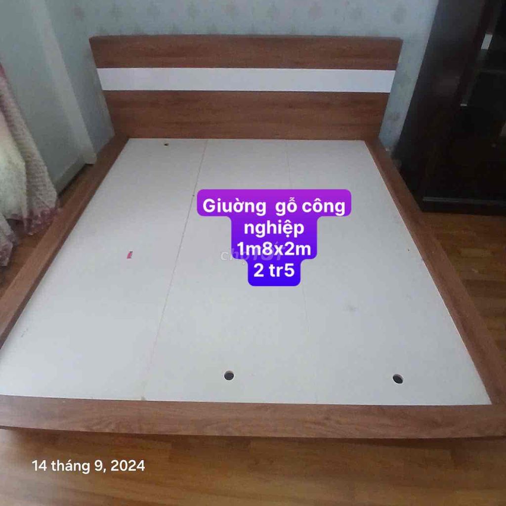 thanh lý giường 1m8x2m