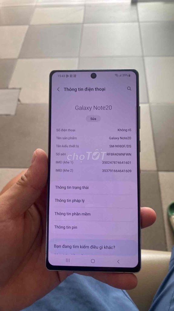 Samsung Galaxy Note20. Mua bán Điện thoại tại Quận Đống Đa Hà Nội được đăng bởi Phạm Nghĩa hình 1