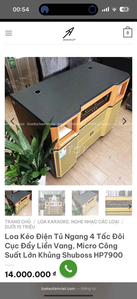Loa kéo điện 4 tấc đôi Shuboss HP7900, dàn karaoke. Mua bán Tivi, Âm thanh tại Quận Tân Phú Tp Hồ Chí Minh được đăng bởi Cửa hàng Tâm Việt điện máy hình 1