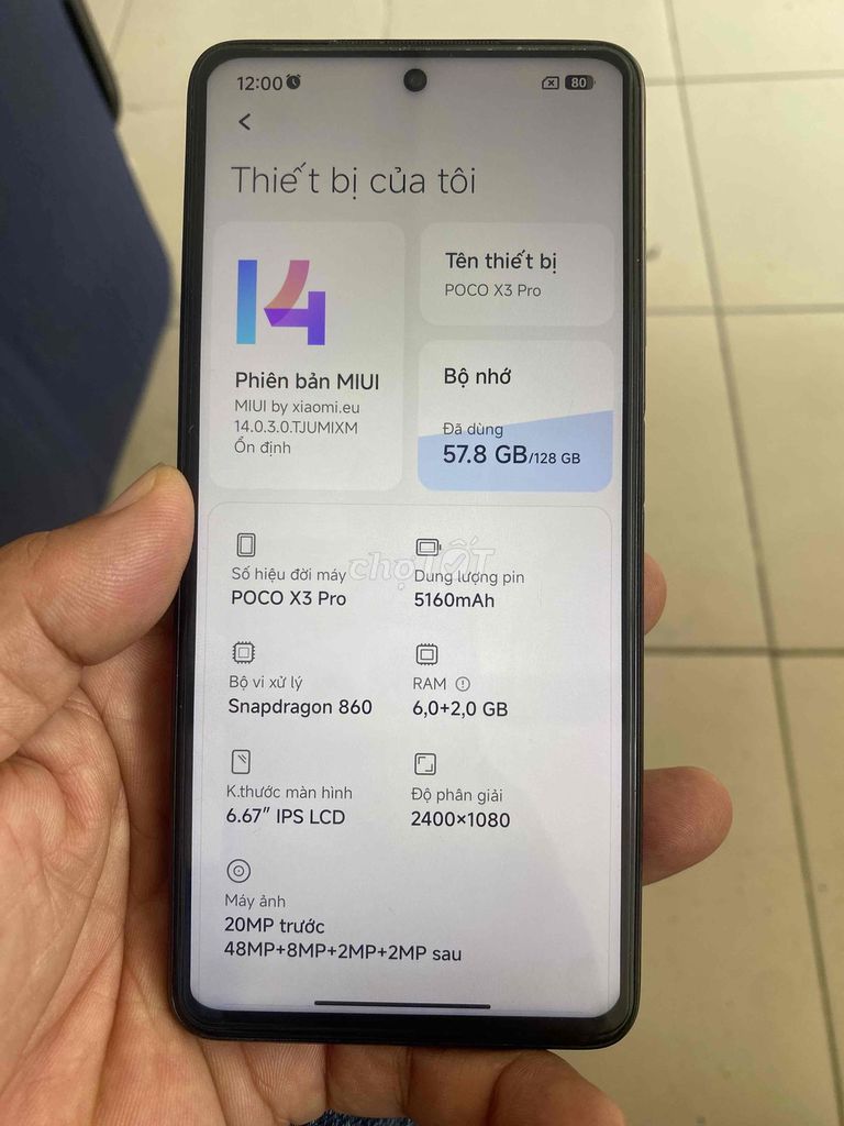Xiaomi Poco X3 Pro 128GB Đen. Mua bán Điện thoại tại Thành phố Thủ Đức Tp Hồ Chí Minh được đăng bởi ThanhThan Tran hình 1