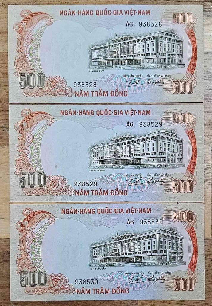 Tiền giấy 500 đồng Việt Nam QGVNCH. Mua bán Đồ sưu tầm, đồ cổ tại Quận 3 Tp Hồ Chí Minh được đăng bởi Tran V cong  hình 1