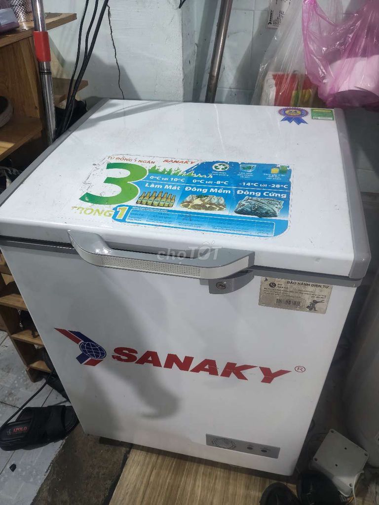 Tủ đông Sanaky 100L Trắng Đã sử dụng. Mua bán Tủ lạnh tại Huyện Hóc Môn Tp Hồ Chí Minh được đăng bởi long hình 1