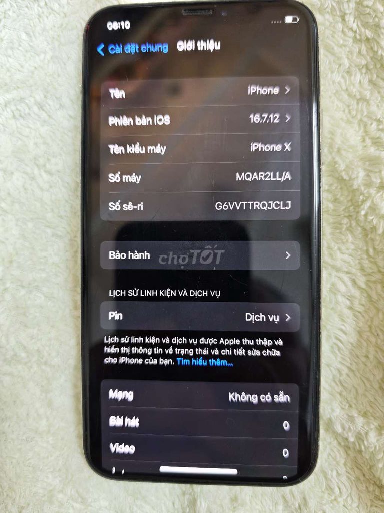 Apple iPhone X 64GB Trắng Đã dùng. Mua bán Điện thoại tại Quận 3 Tp Hồ Chí Minh được đăng bởi Tri hình 1