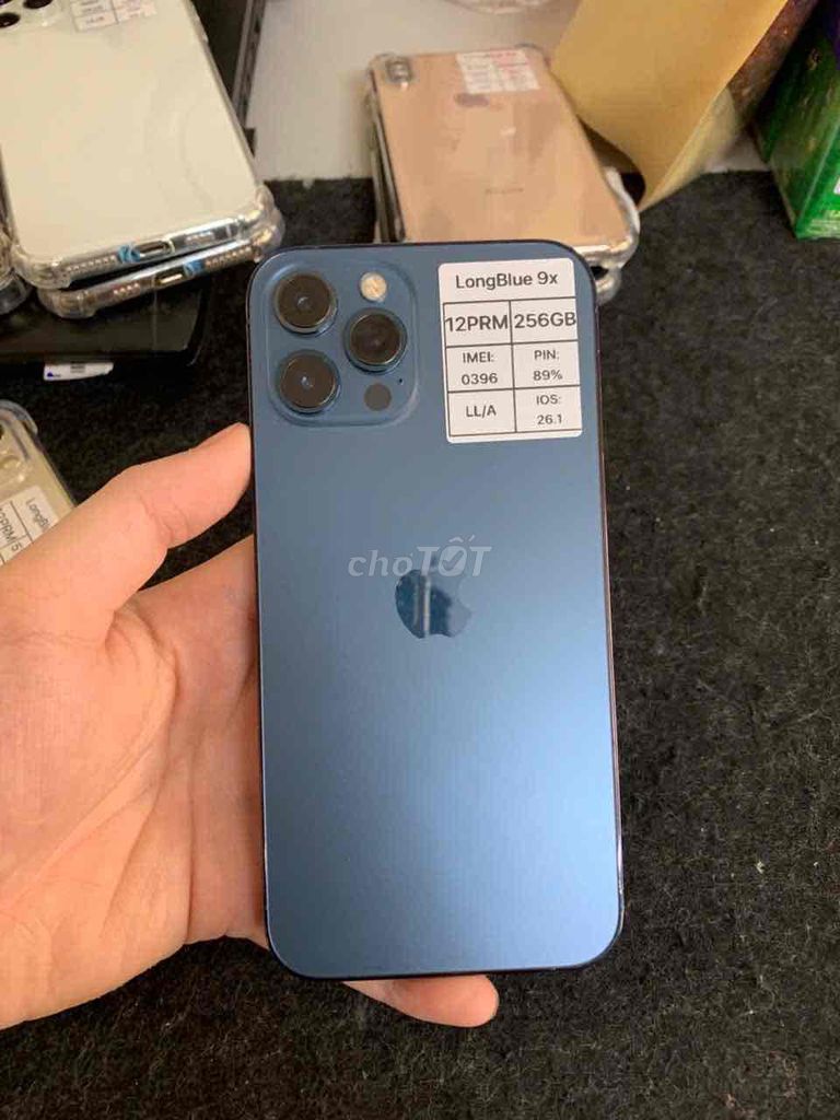 iPhone 12 Pro Max 256GB Xanh, Bản Quốc Tế. Mua bán Điện thoại tại Quận Cầu Giấy Hà Nội được đăng bởi Long blue 9x hình 1