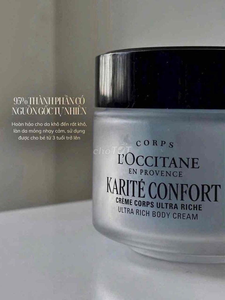 Kem dưỡng thể LOccitane Karité Confort. Mua bán Phụ kiện thời trang khác tại Quận 10 Tp Hồ Chí Minh được đăng bởi Baby Girl Lovely hình 1