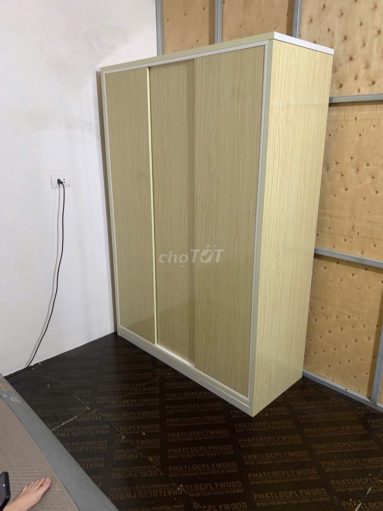 Tủ quần áo Nhựa Đài Loan 3 cánh lùa Vân gỗ Mới. Mua bán Tủ, kệ gia đình tại Quận Thanh Xuân Hà Nội được đăng bởi Nội thất nhựa Đài Loan Hải Đăng hình 1