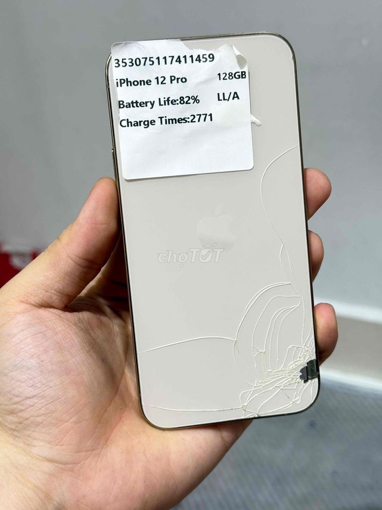12pro 128 ll/a Gold Pin 82 zin all. bể kính lưng. Mua bán Điện thoại tại Quận 11 Tp Hồ Chí Minh được đăng bởi MT Mobile hình 1