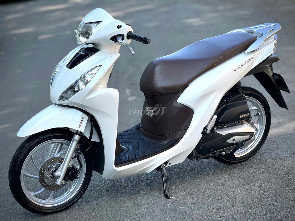 Honda Vision 110 2021 Trắng. Mua bán Xe máy tại Quận Bình Tân Tp Hồ Chí Minh được đăng bởi XE MÁY TẤN ĐỘ hình 1