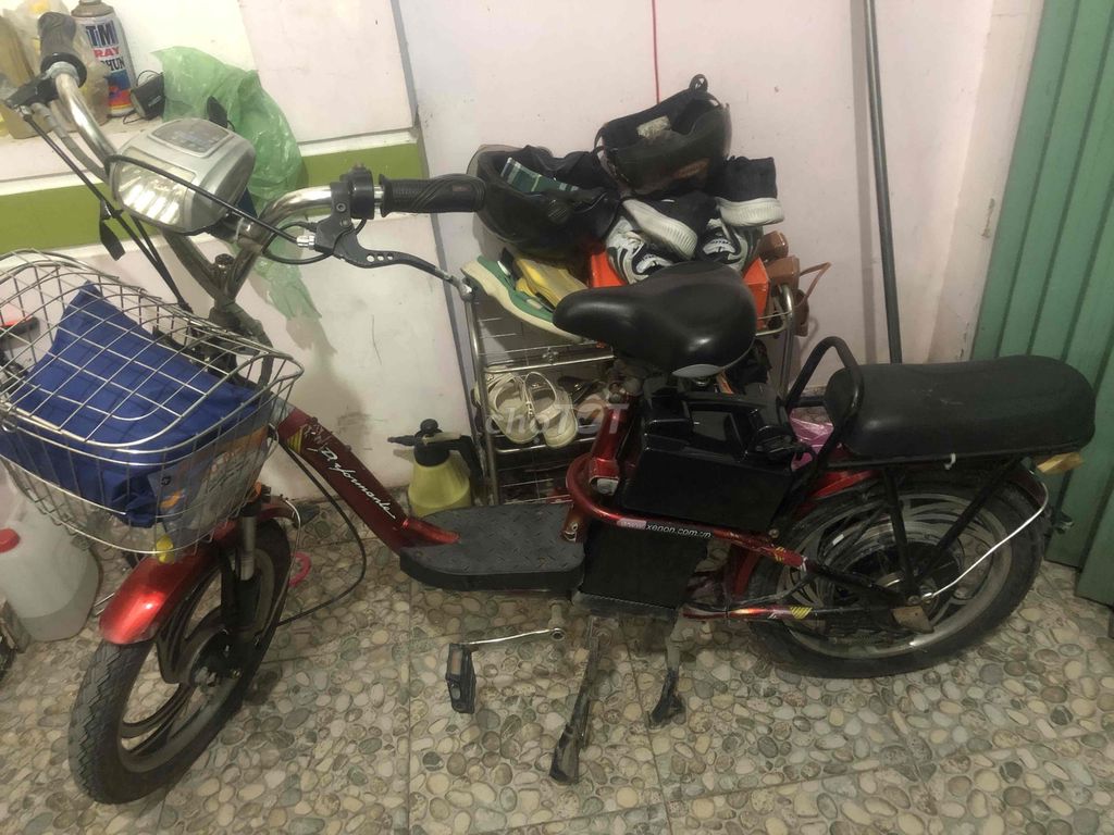Xe đạp điện màu Đỏ. Mua bán Xe điện tại Huyện Bình Chánh Tp Hồ Chí Minh được đăng bởi nguyen xuan hieu hình 3