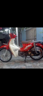 Xe máy Cup 50cc Đỏ Trắng
