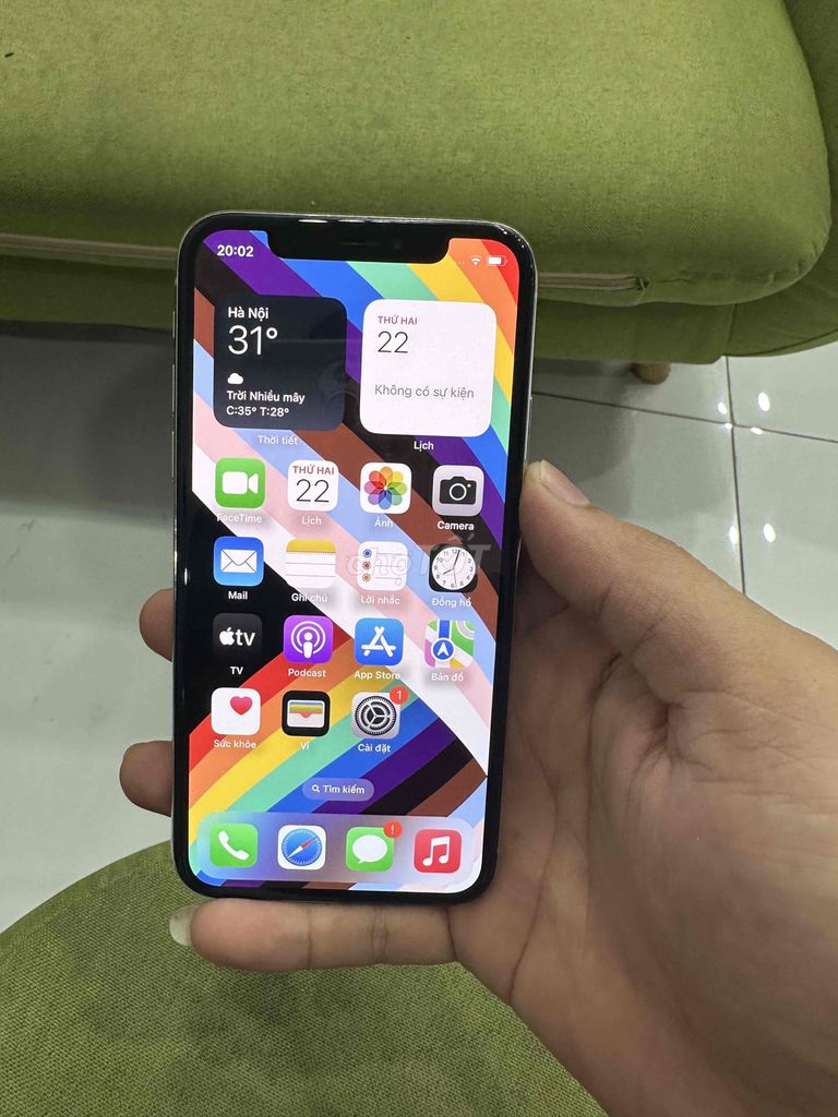 Apple iPhone X 64GB Trắng Đã thay lưng, màn, pin. Mua bán Điện thoại tại Quận Cẩm Lệ Đà Nẵng được đăng bởi Thạch hình 1