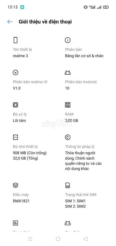 Realme 3 32GB. Mua bán Điện thoại tại Thành phố Thủ Đức Tp Hồ Chí Minh được đăng bởi Hữu Kiên hình 1