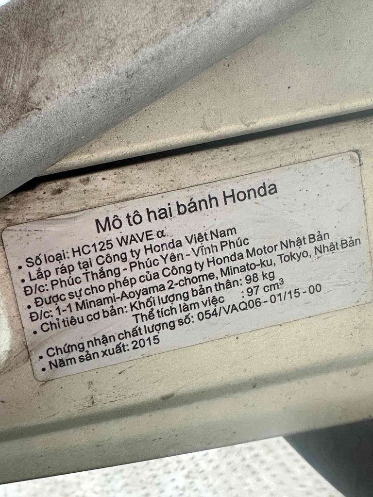 Wave 100 đk 12/2015 nguyên zin đầu nồi. Mua bán Xe máy tại Quận Tân Bình Tp Hồ Chí Minh được đăng bởi Mua và bán đồ củ Mạnh Hùng Tân Bình Tân Phú hình 4