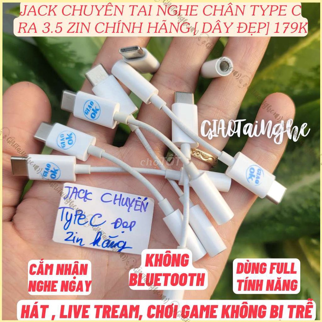 Giắc chuyển Type-C sang 3.5mm chính hãng Apple