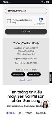 Samsung A25 5G, 6/128GB còn bảo hành 10 tháng. Mua bán Điện thoại tại Quận Bình Tân Tp Hồ Chí Minh được đăng bởi Qnh Cườnh