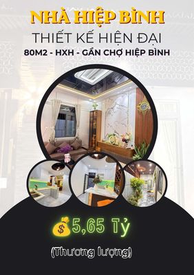 Bán nhà đẹp 80m2 - Hxh - Gần Mầm Non Sơn Ca - Hiệp Bình Chánh cũ
