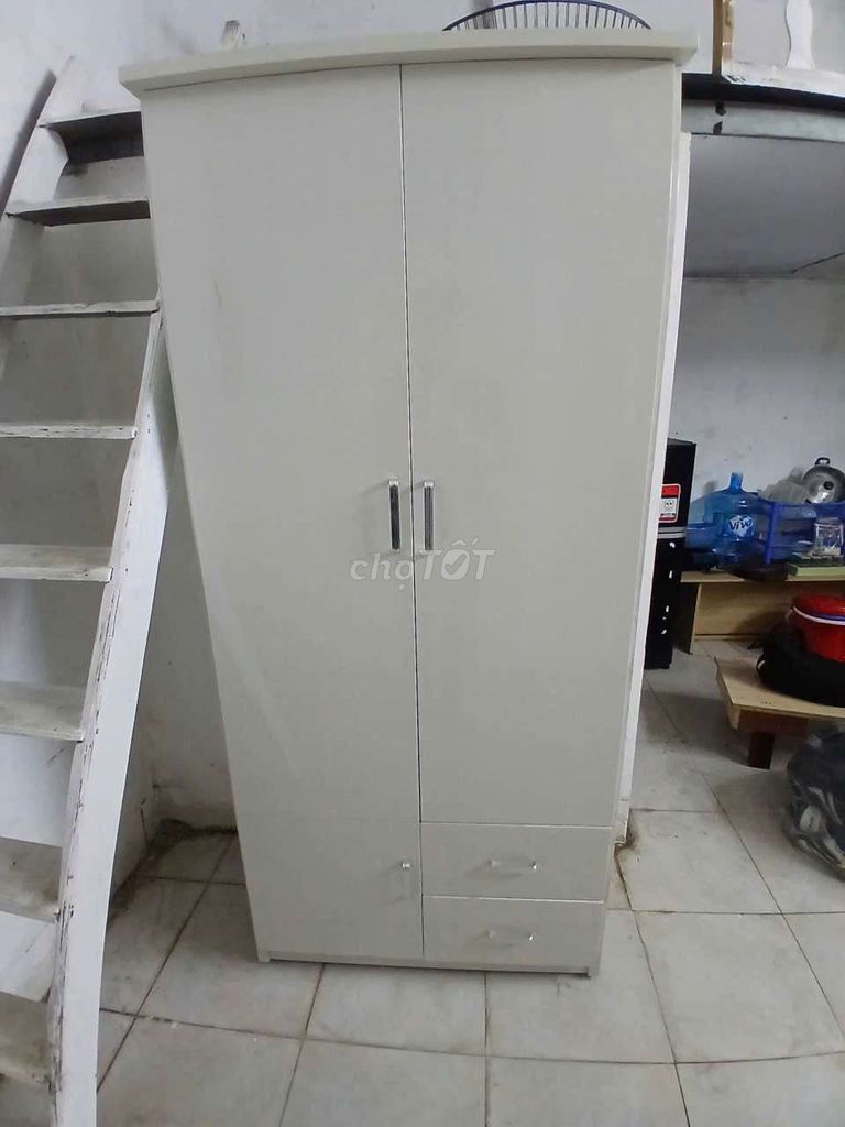 Tủ quần áo gỗ ép trắng 2m x 0.8m Như mới. Mua bán Tủ, kệ gia đình tại Quận Hà Đông Hà Nội được đăng bởi Nguyễn Thế Anh hình 1