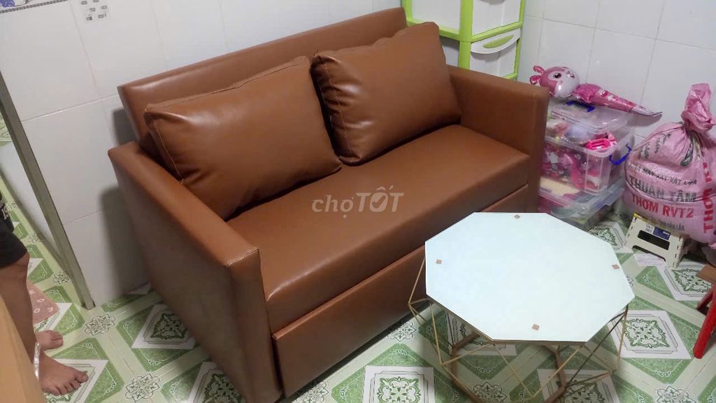 Sofa giường kéo 1m4x1m8 ( hàng new nguyên kiện). Mua bán Giường, chăn ga gối nệm tại Huyện Bình Chánh Tp Hồ Chí Minh được đăng bởi Mộc Phát Nội Thất hình 1