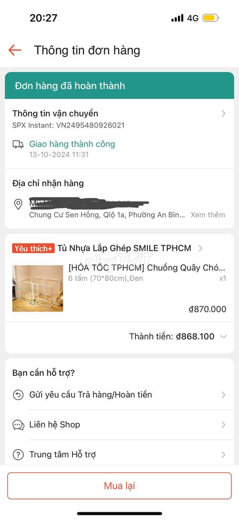 chuồng quây chó cao cấp nan ống 6 tấm