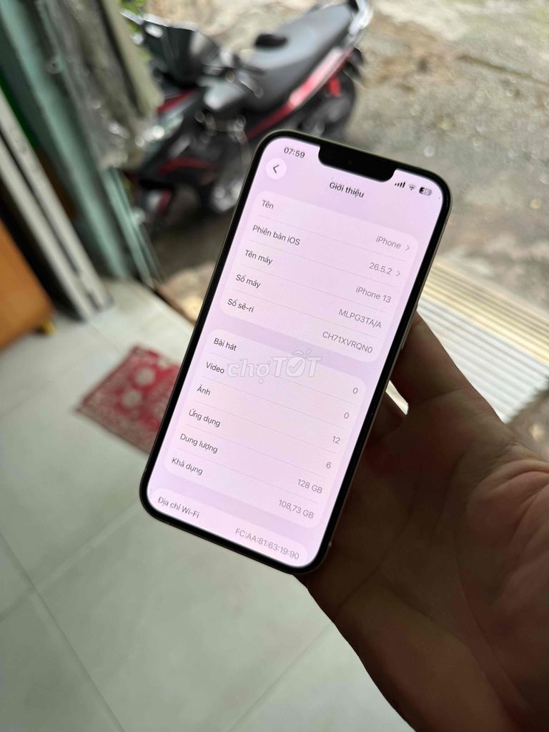 Apple iPhone 13 128GB Trắng 100%. Mua bán Điện thoại tại Quận Bình Tân Tp Hồ Chí Minh được đăng bởi TinTin hình 1