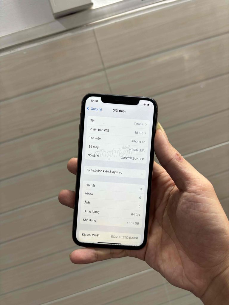 iPhone Xs 64GB Vàng đồng Đã sử dụng. Mua bán Điện thoại tại Quận Ninh Kiều Cần Thơ được đăng bởi Thắng Lê hình 1