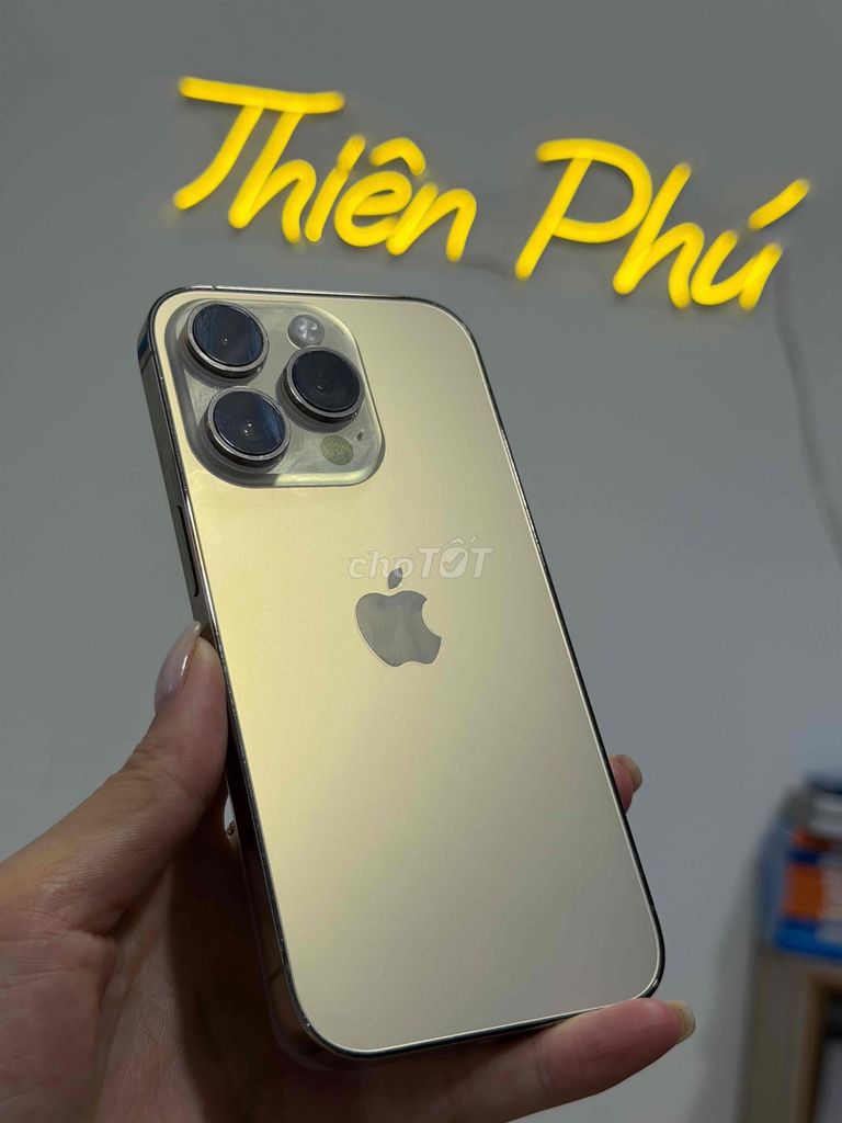 iPhone 14Pro QT Gold 128gb Mỹ Màn Oled120hz. Mua bán Điện thoại tại Quận Thanh Khê Đà Nẵng được đăng bởi Thiên phú  hình 1