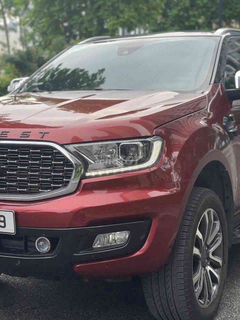 Ford Everest Titanium 2.0L 4x4 sx 2021 màu đỏ. Mua bán Ô tô tại Quận Cầu Giấy Hà Nội được đăng bởi Cao Quý hình 5