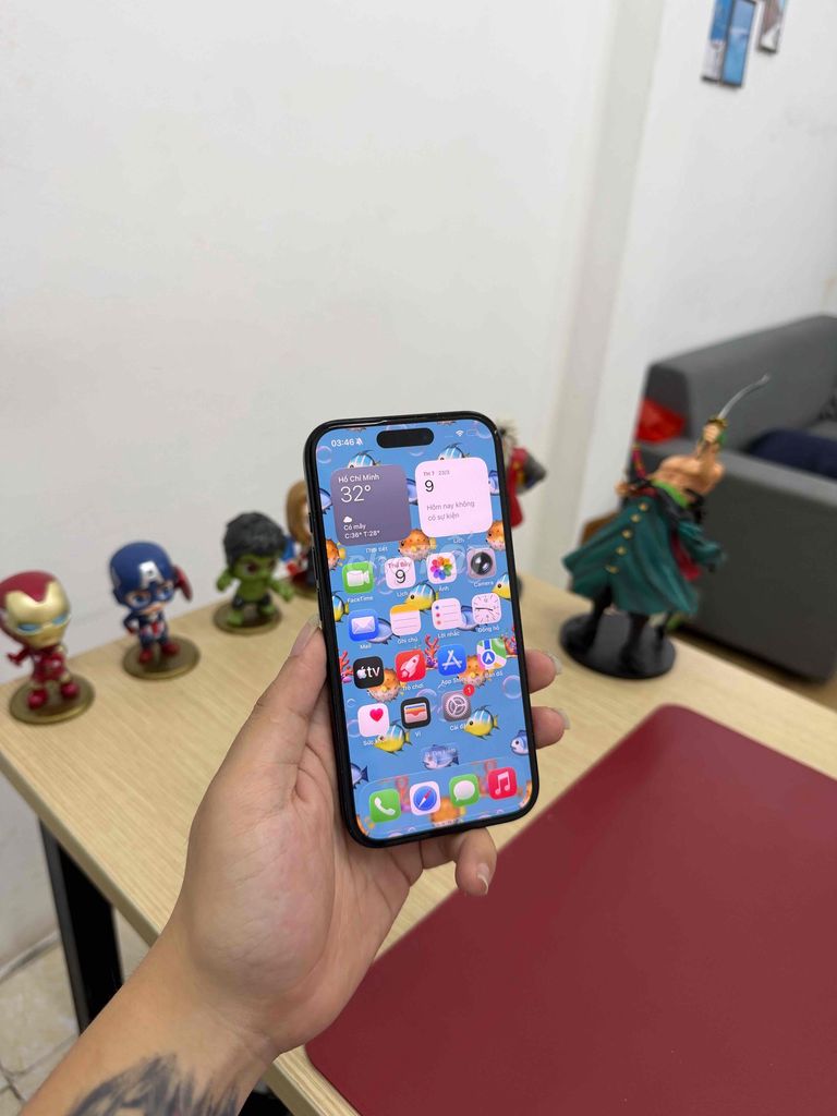 iPhone 16 QTE 128GB Đen Like New Pin zin 97%. Mua bán Điện thoại tại Quận Cầu Giấy Hà Nội được đăng bởi Trung Kiên Trả Góp Bao Nợ Xấu hình 1