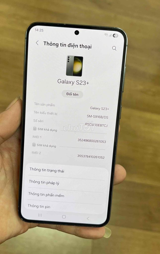 Samsung S23 Plus 256GB xanh rêu Việt Nam. Mua bán Điện thoại tại Thành phố Long Khánh Đồng Nai được đăng bởi thảo  hình 1