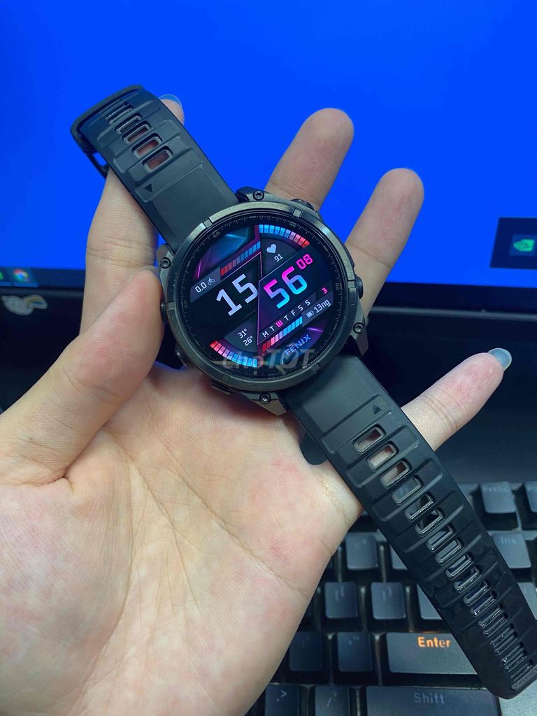 Garmin Fenix 8 Sapphire AMOLED Đen. Mua bán Thiết bị đeo thông minh tại Quận 8 Tp Hồ Chí Minh được đăng bởi Dung Garmin chinh hang  hình 1