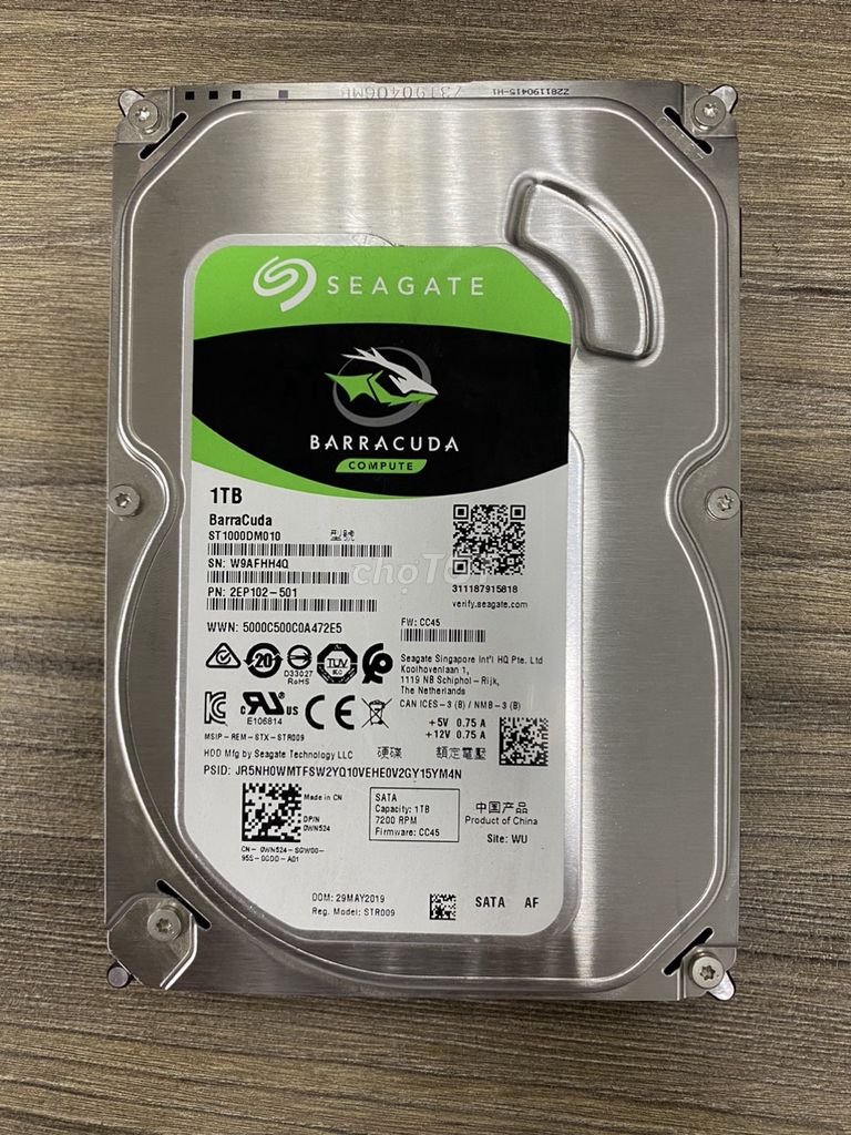 Ổ cứng HDD Seagate Barracuda 1TB 3.5 inch 7200RPM. Mua bán Linh kiện (RAM, Card...) tại Quận Hoàn Kiếm Hà Nội được đăng bởi Vũ Tùng hình 1