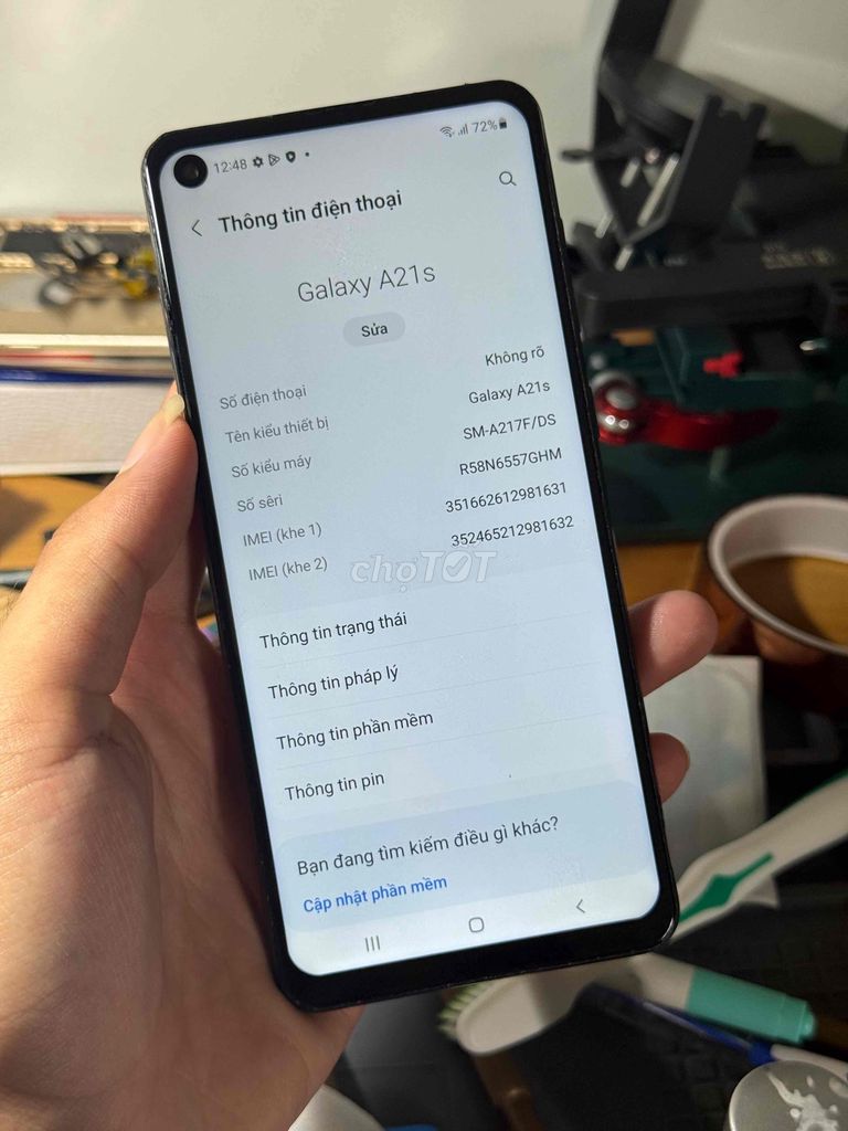 Samsung A21s 3GB/32GB Xanh đen cũ. Mua bán Điện thoại tại Huyện Nhà Bè Tp Hồ Chí Minh được đăng bởi Vũ Quang Linh hình 1