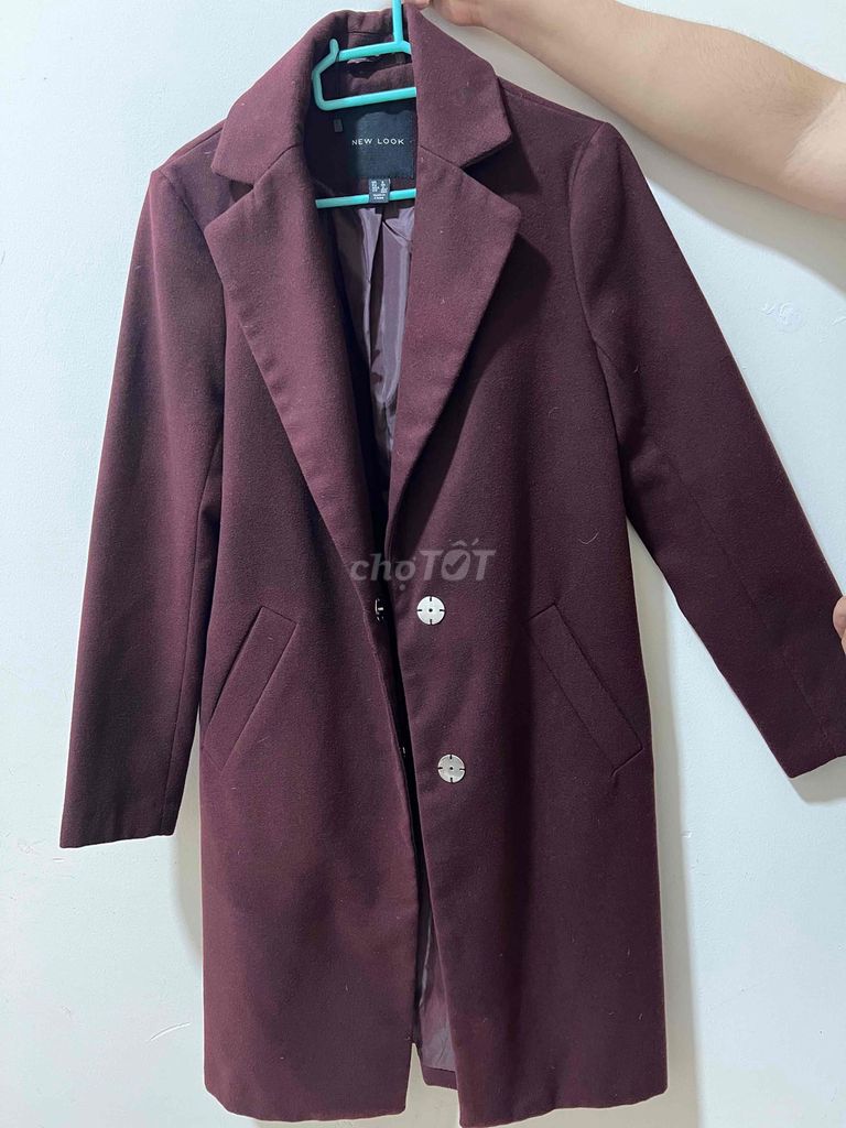 Áo khoác dạ New Look S Mận chín. Mua bán Quần áo tại Quận 10 Tp Hồ Chí Minh được đăng bởi Xuân hình 1