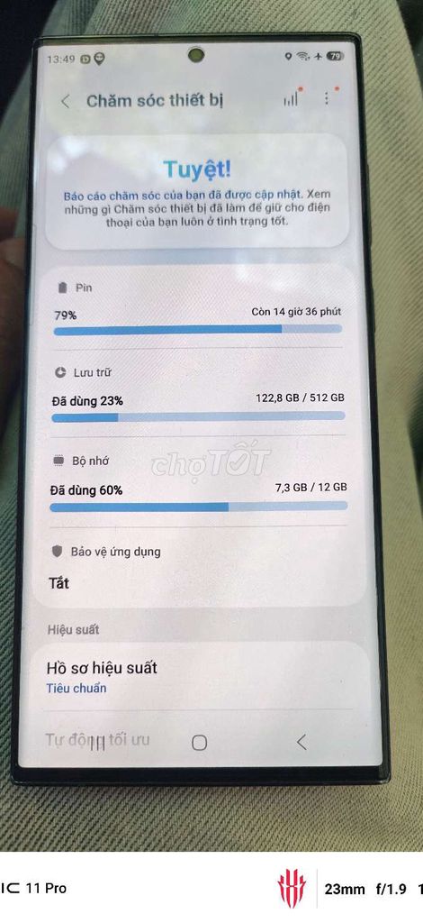 Samsung S23 Ultra 512GB Hàn Quốc. Mua bán Điện thoại tại Quận Cẩm Lệ Đà Nẵng được đăng bởi Hoang NK hình 1