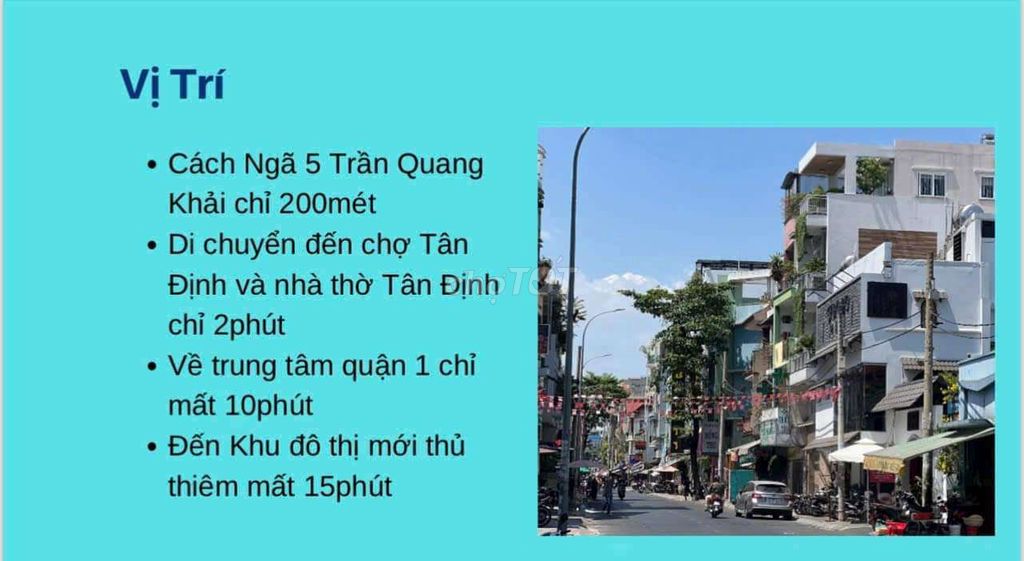 Bán MT 26 - 28 Trần Khắc Chân, P. Tân Định, Q1.